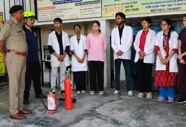 कोटद्वार : अस्पतालों को दिया गया अग्नि सुरक्षा प्रशिक्षण