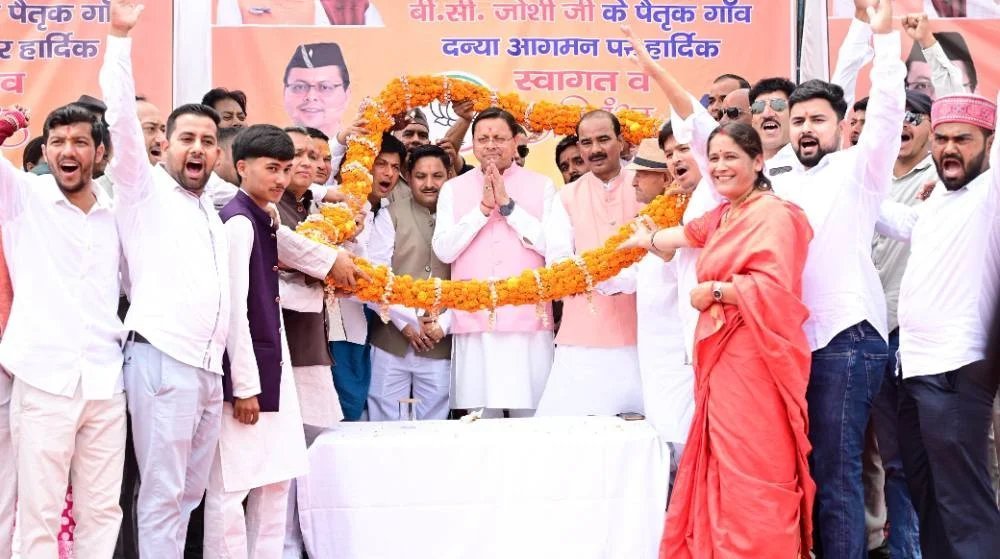 मुख्यमंत्री ने दन्या में जनसभा को किया संबोधित, क्षेत्र के विकास की कई महत्वपूर्ण घोषणाएं